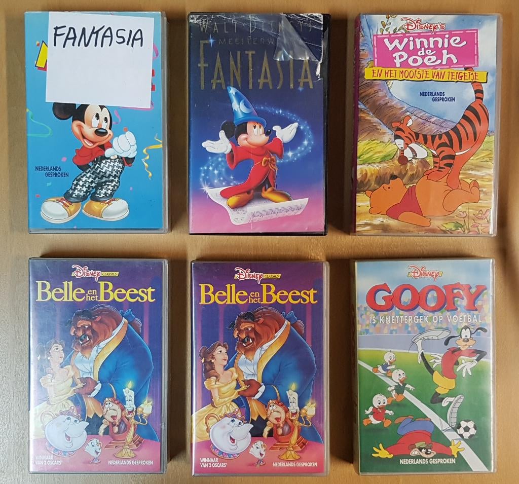 VHS animatiefilms van Disney en Universal, Cd's en Dvd's, VHS | Kinderen en Jeugd, Gebruikt, Tekenfilm, Alle leeftijden, Ophalen of Verzenden