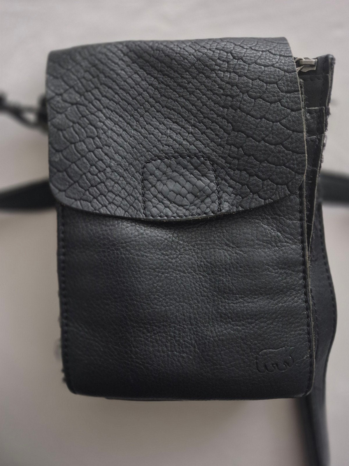 Bear Design Telefoontasje robbie / Crossbody Tasje Zwart Lee, Overige merken, Gebruikt, Leer, Zwart