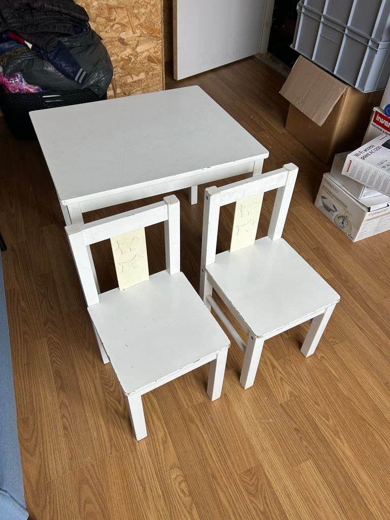 IKEA Kritter tafel en 2 stoeltjes voor kinderen, Ophalen of Verzenden, Gebruikt, Tafel(s) en Stoel(en)