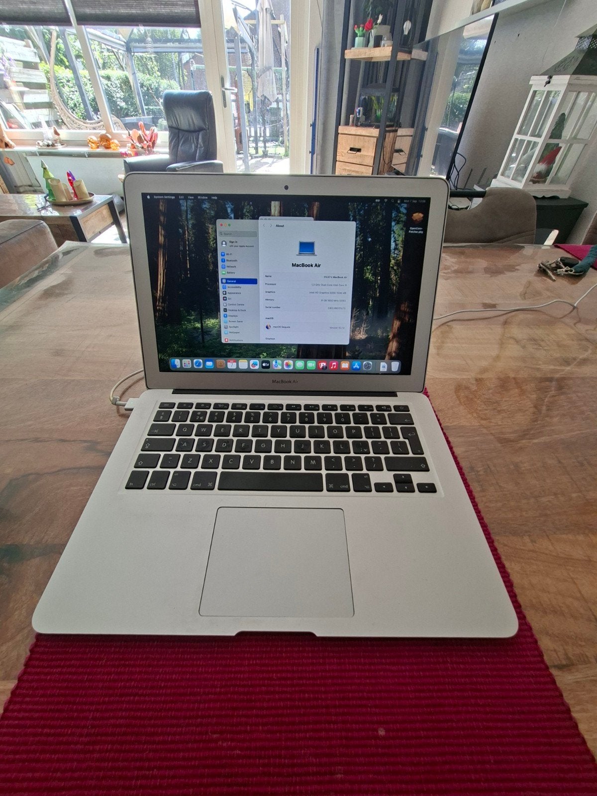MacBook Air eind 2013 - i5, 8GB RAM, 128GB SSD, Computers en Software, Ophalen, Gebruikt, Qwerty, 8 GB