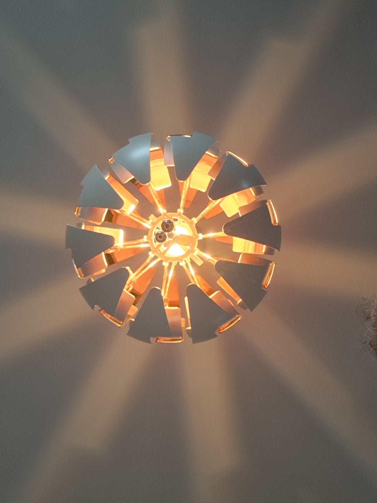 Ikea PS 2014 Hanglamp - Wit/koperkleur, 35 cm, Ophalen, Modern, Scandinavisch, E27 (groot), Kunststof