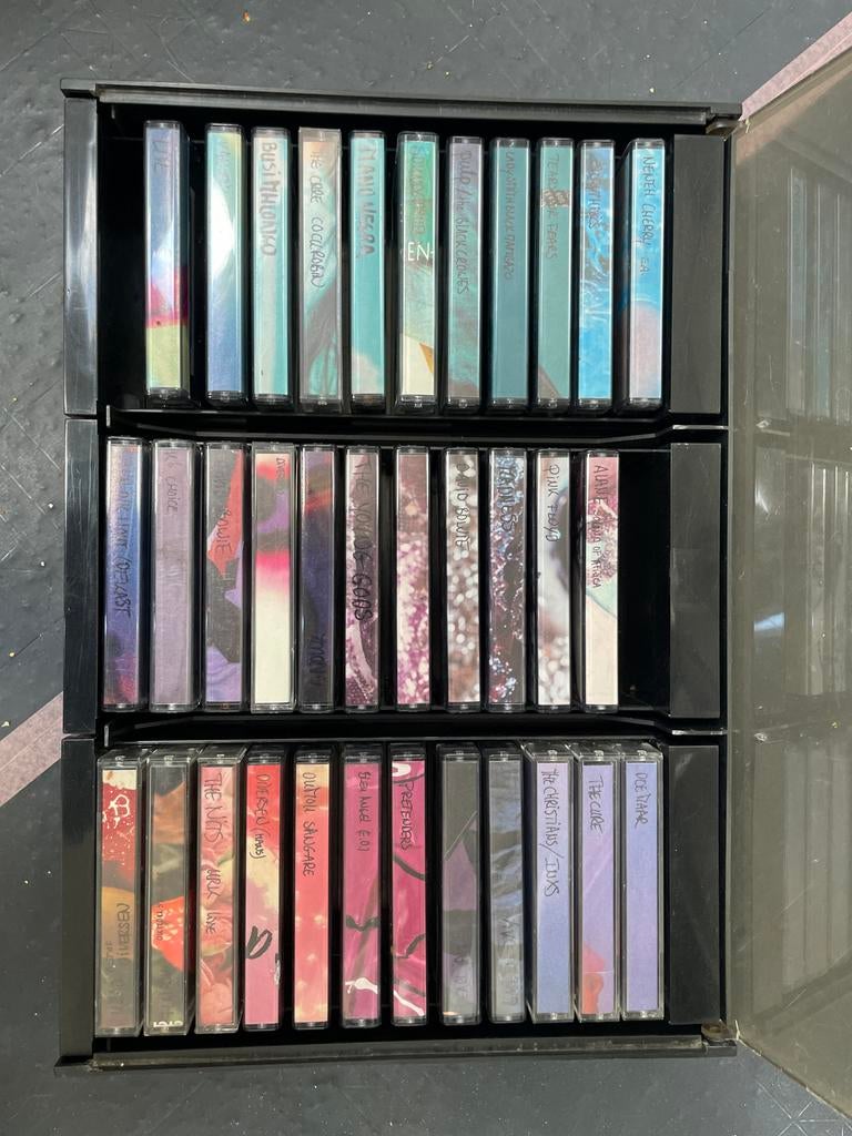 Grote collectie opgenomen cassettebandjes jaren '80-'90, Cd's en Dvd's, Cassettebandjes, Ophalen, Gebruikt, Voorbespeeld, Pop