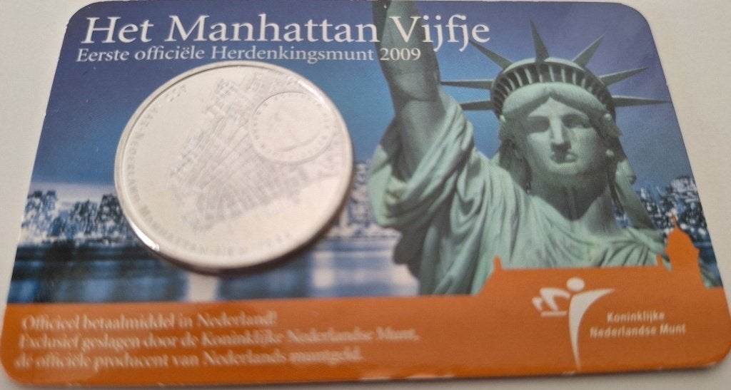 Coincard 2009 - Het Manhattan Vijfje - UNC, Verzenden, Overige landen, 5 euro, Setje