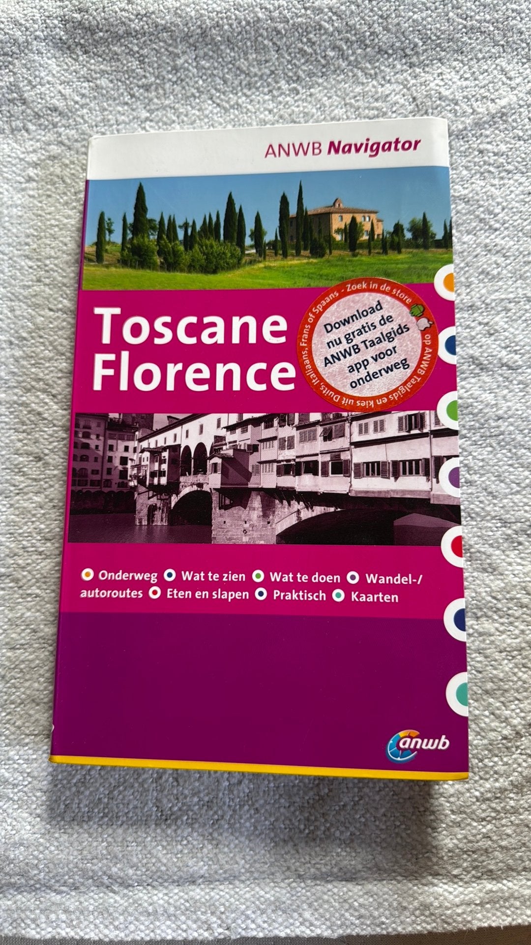 Toscane Florence reisgids anwb, Boeken, Europa, Ophalen of Verzenden, Zo goed als nieuw, Reisgids of -boek