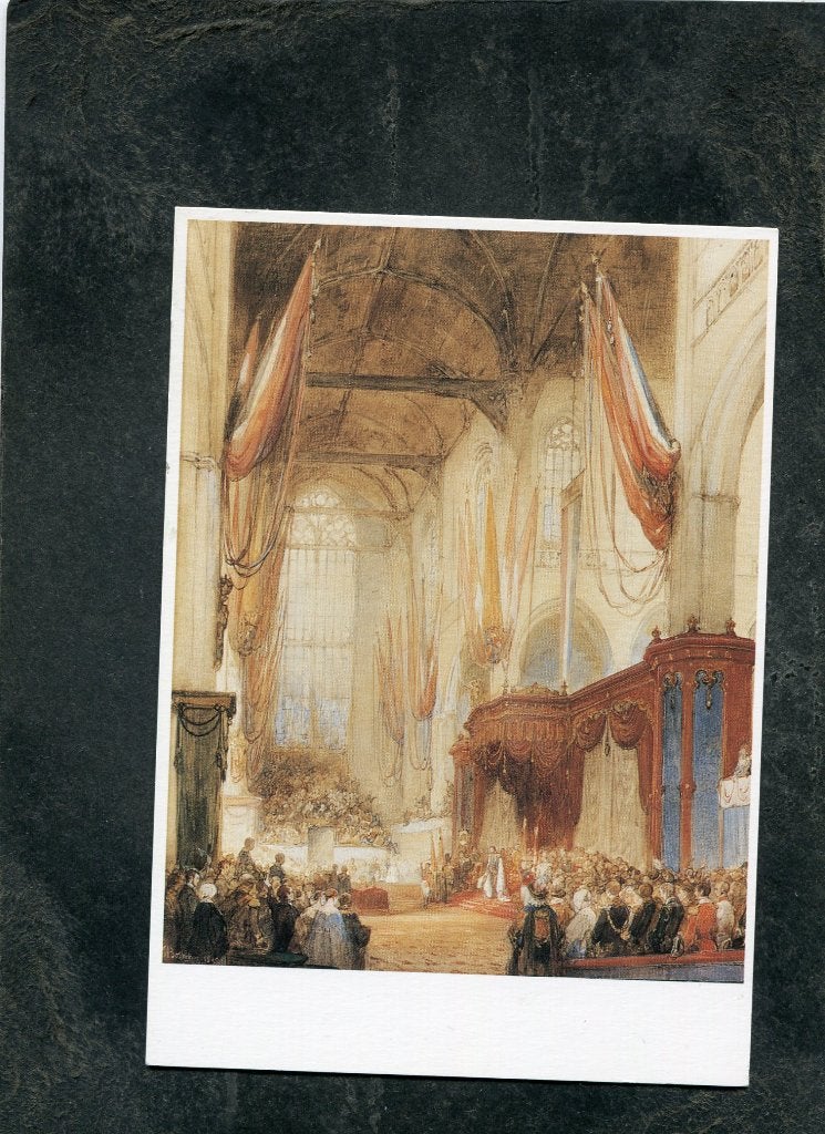 Ansicht J. Bosboom - Inhuldiging Koning Willem III, Verzenden, 1980 tot heden, Ongelopen