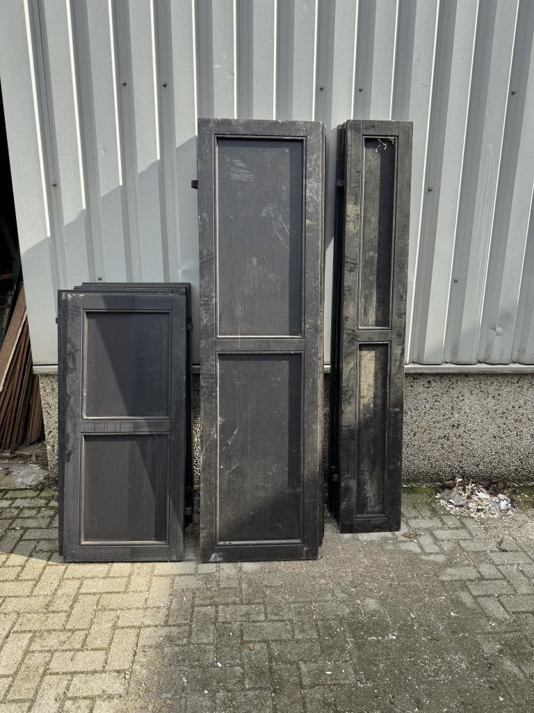 Massieve set meranti raamluiken (17 stuks), La belle porte, Jurgen.hoogenboezem@gmail.com, Overige typen, Zo goed als nieuw