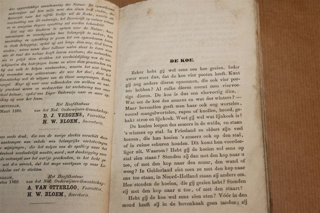 Schetsen van Dieren — Antiek Onderwijsboek 1866, Ophalen of Verzenden