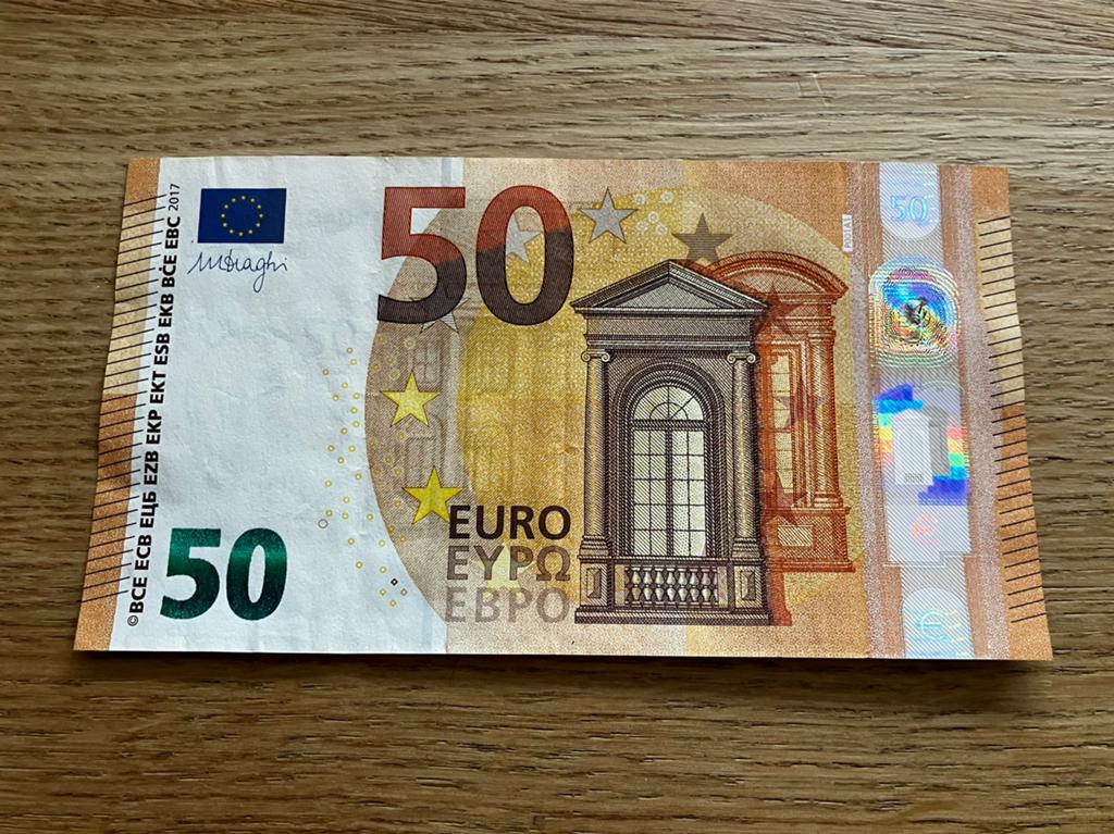 €20,- Draghi - Nederland PB/P001A1 - Circulated, Postzegels en Munten, Bankbiljetten | Europa | Eurobiljetten, Ophalen of Verzenden