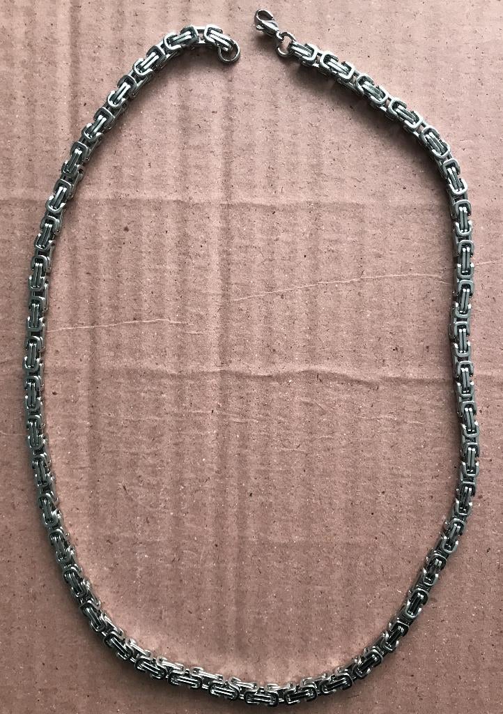 Ketting Koningsschakel XL Tibet zilver massief 70 CM -NIEUW-, Ophalen of Verzenden, Nieuw, Zilver, Overige materialen