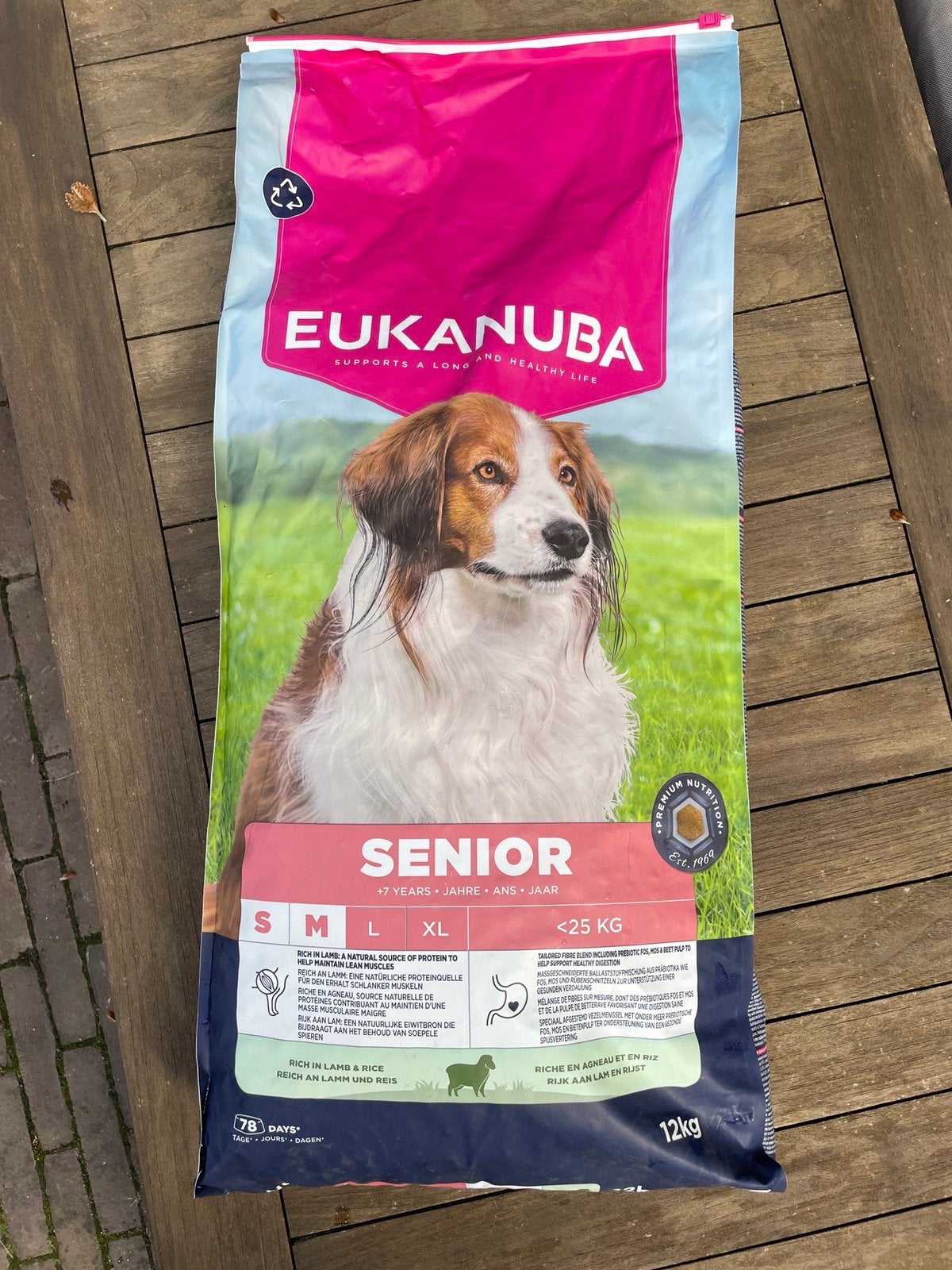 Eukanuba senior lam rijst 12kg zak, Dieren en Toebehoren, Ophalen, Hond