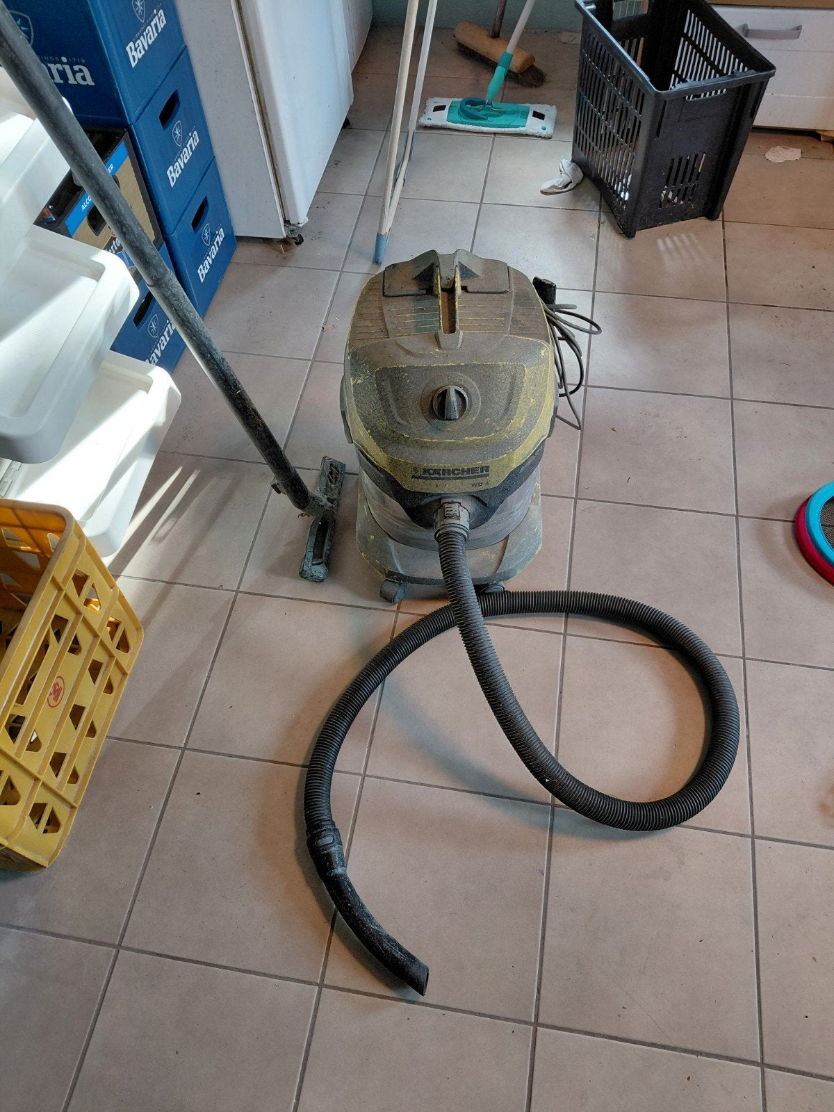 bouw stofzuiger, Ophalen, Gebruikt