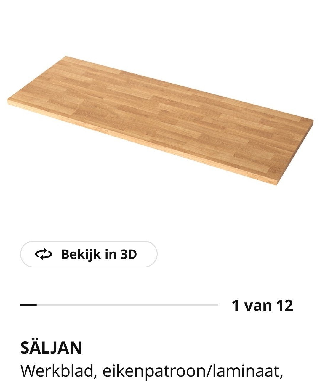 GEZOCHT: stukje Ikea Säljan keukenblad, Ophalen