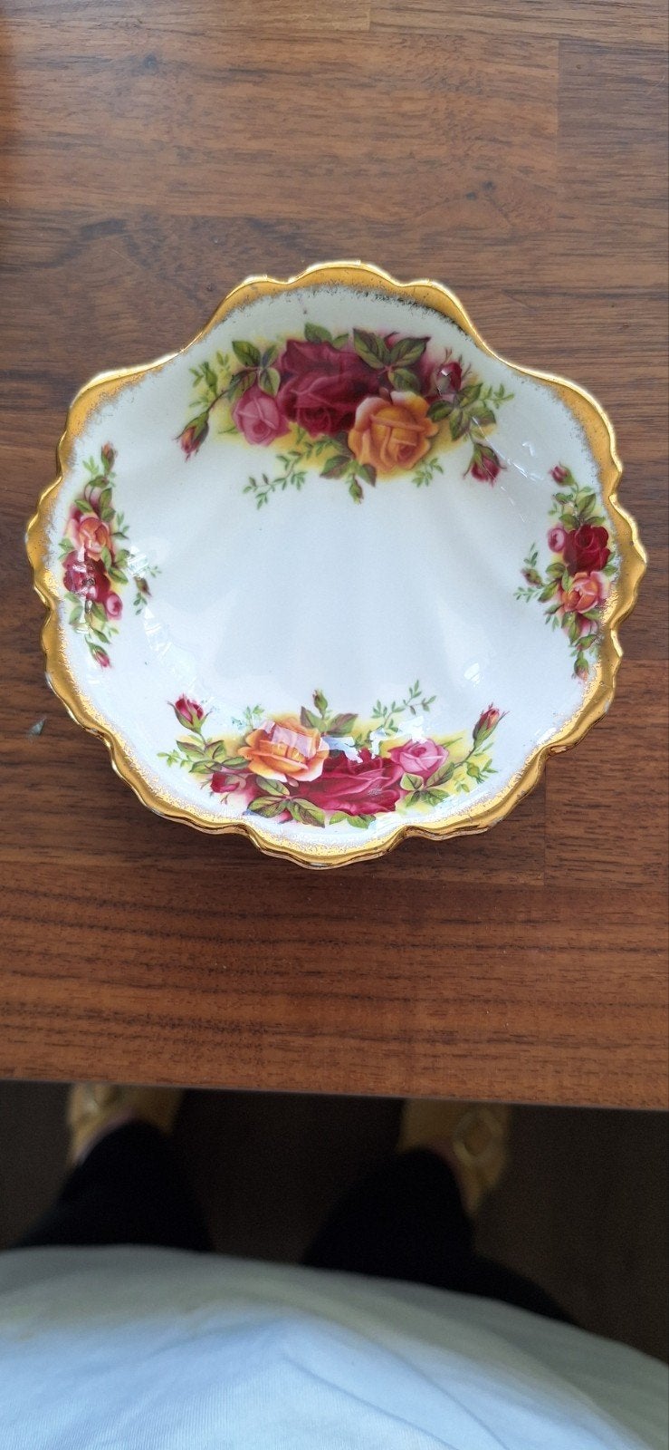 vintage royal albert old country roses schaaltje, Ophalen of Verzenden