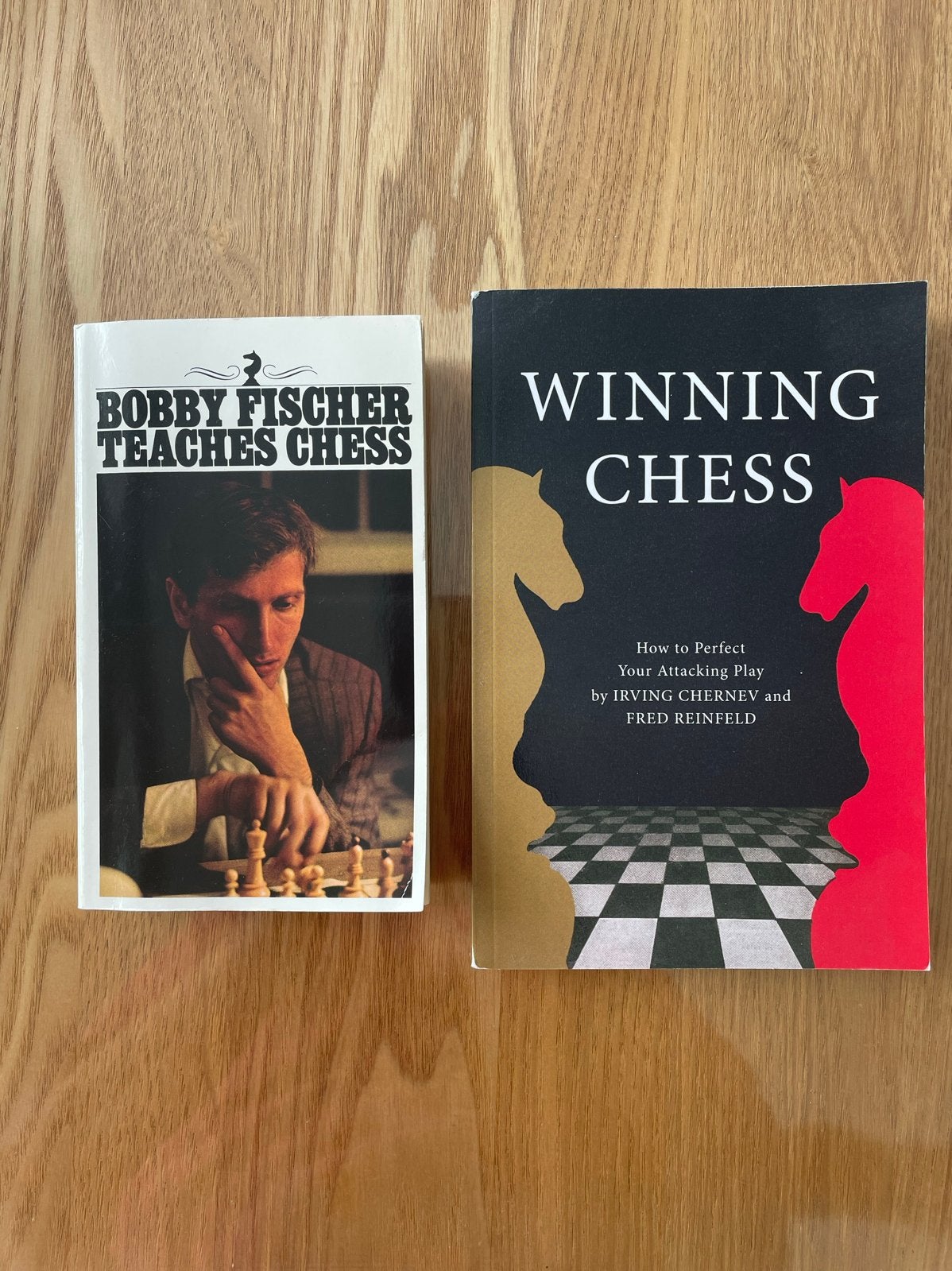Schaakboeken: Winning Chess & Bobby Fischer Teaches Chess, Ophalen of Verzenden, Gelezen, Overige onderwerpen