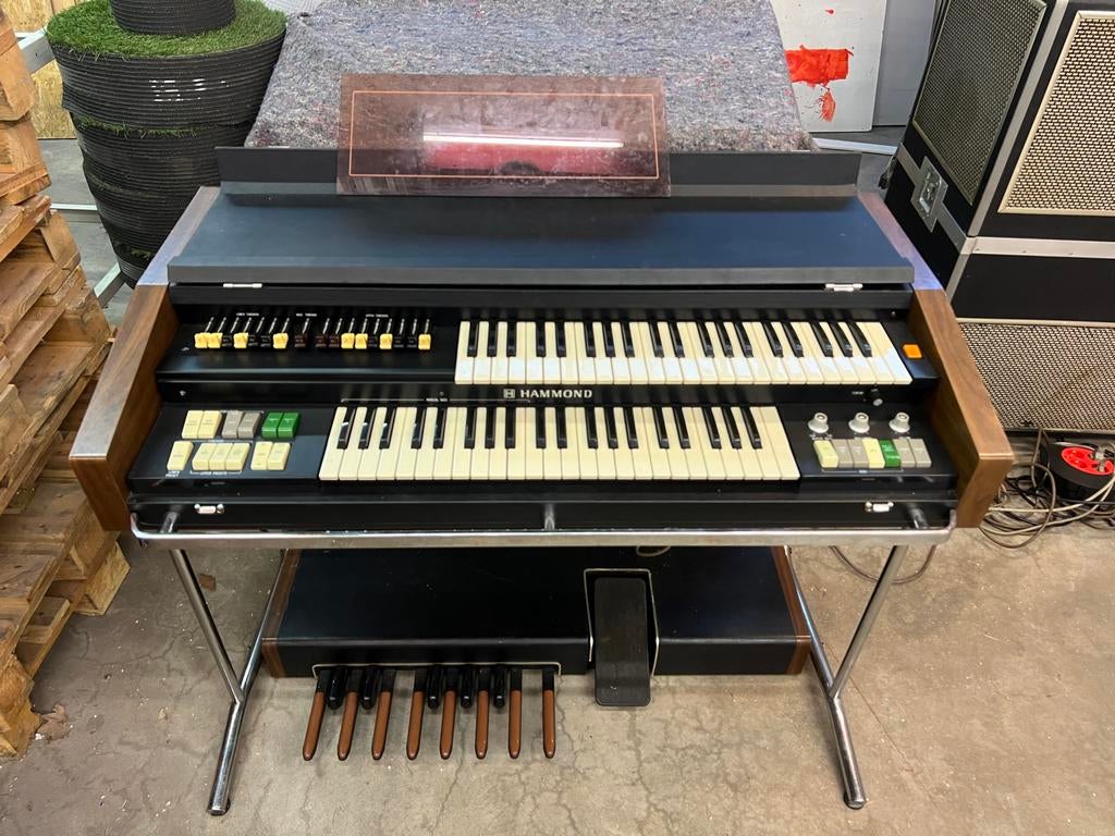 Vintage Hammondorgel met 2 klavieren en pedalen Hammond X5, Ophalen, Gebruikt, 2 klavieren, Hammondorgel