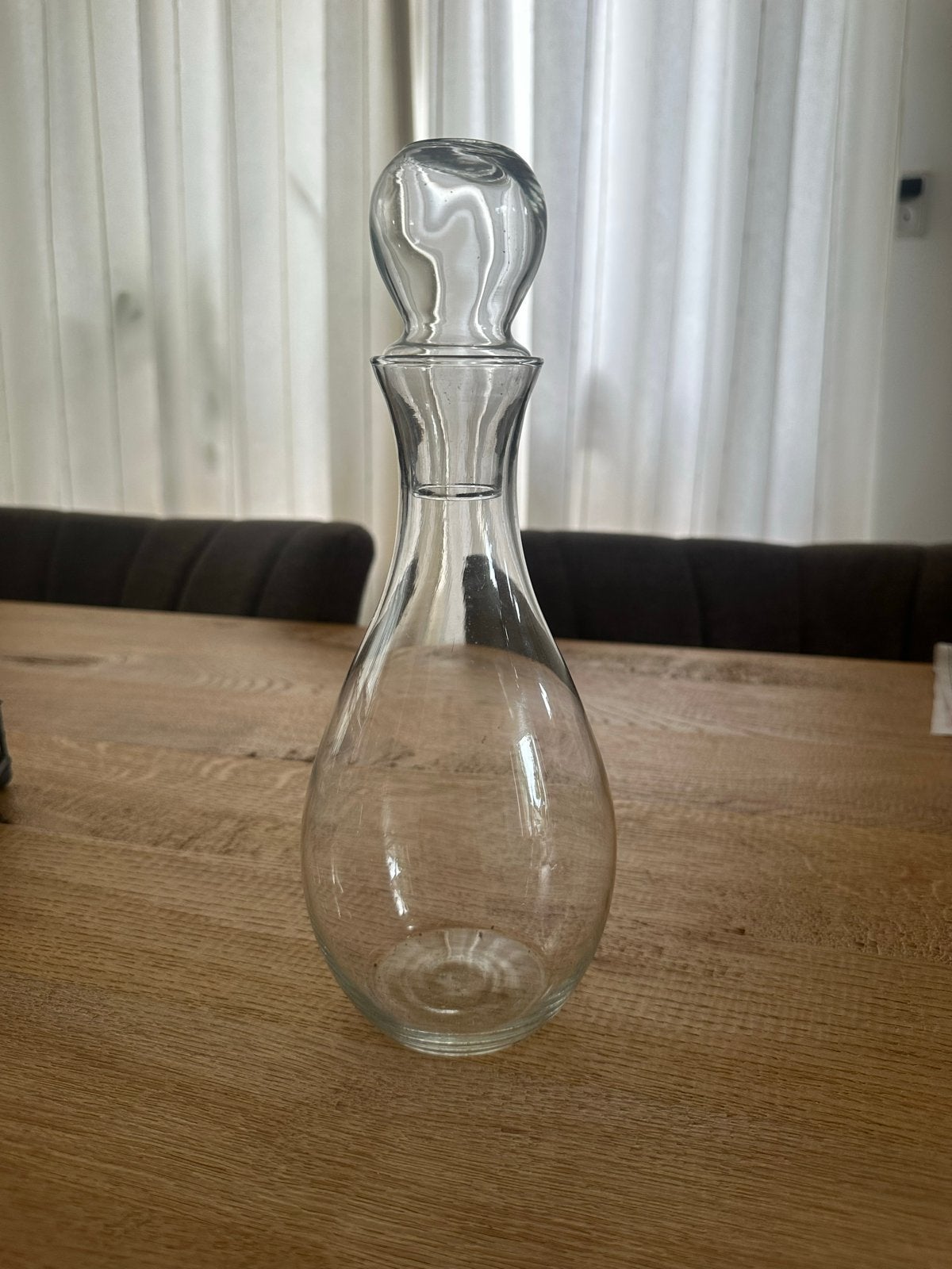 Vintage Luminarc Glazen Karaf met Stop, Antiek en Kunst, Ophalen of Verzenden