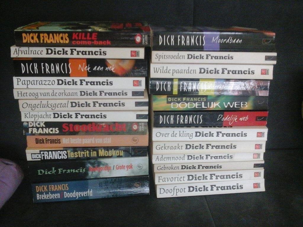 dick francis-220 stuks-5 halen, 4 betalen-uitstekende staat, Boeken, Ophalen of Verzenden, Zo goed als nieuw
