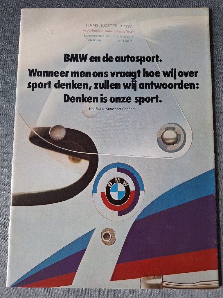 Brochure BMW AUTOSPORT - NL., Verzenden, Gelezen, BMW