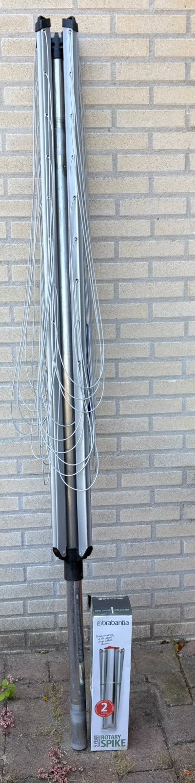 Brabantia droogmolen en voetanker, Tuin en Terras, Droogmolens en Wasrekken, Ophalen, Zo goed als nieuw, Droogmolen