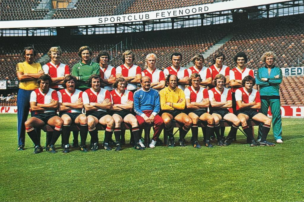 Elftalkaart Feyenoord Rotterdam - seizoen 1975/1976, Ophalen of Verzenden, Zo goed als nieuw, Feyenoord, Spelerskaart