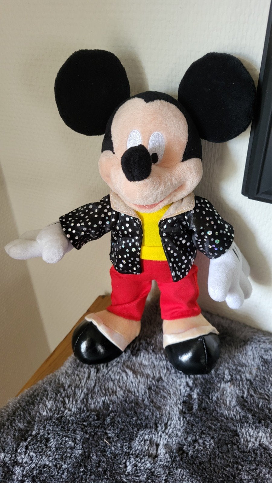 Mickey Mouse Knuffel - Disney Pluche Figuur, Muis, Disney, Zwart, Ophalen of Verzenden