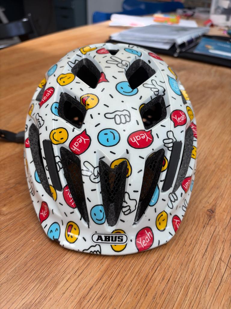 ABUS Smooty 2.0 kinderfietshelm 49-55 cm - Gebruikt, Fietsen en Brommers, Ophalen, Gebruikt, Overige maten, Jongen of Meisje