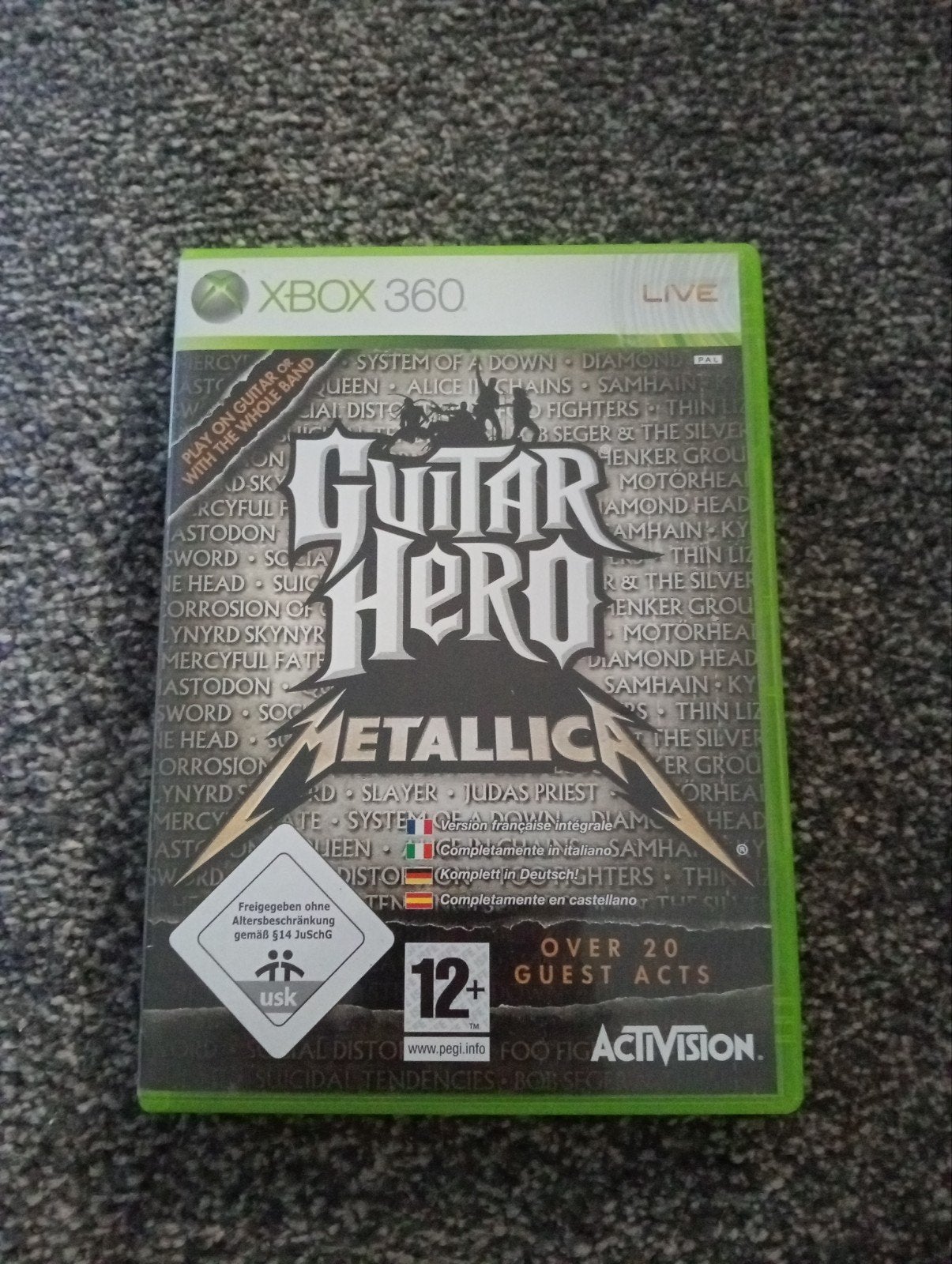 Guitar Hero Metallica Xbox 360, Spelcomputers en Games, Games | Xbox 360, Muziek, Verzenden, Zo goed als nieuw, Eén computer