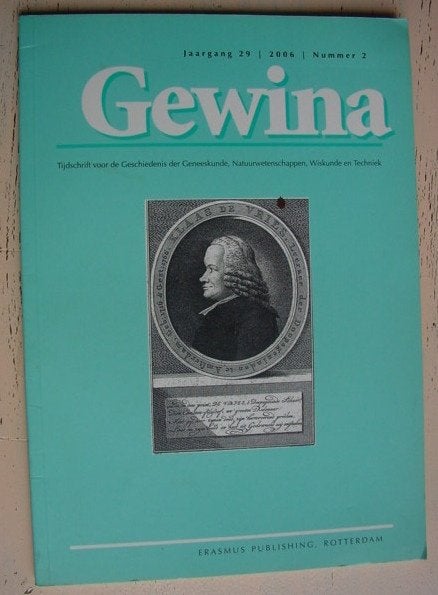 Gewina, Tijdschrift Geneeskunde-Natuurwetenschappen-Wiskunde, Ophalen of Verzenden, Zo goed als nieuw, Overige typen