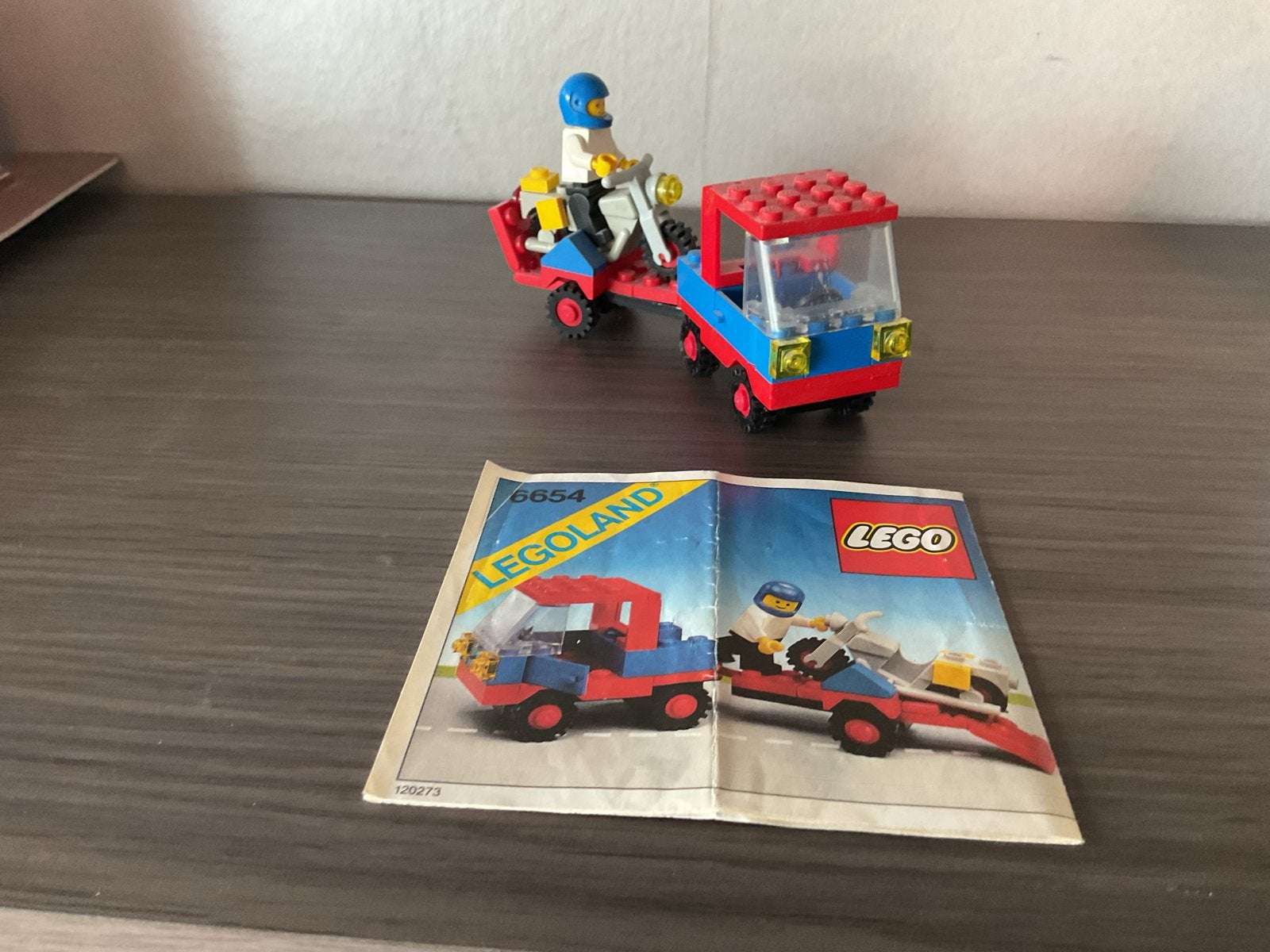 Lego Legoland 6654: Vrachtwagen met motor (vintage), Kinderen en Baby's, Speelgoed | Duplo en Lego, Ophalen, Lego, Compleet, Complete set