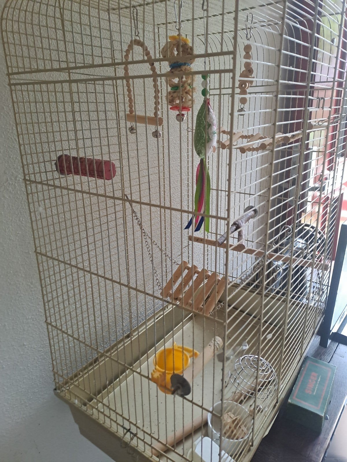 Vogel kooi goud, Ophalen
