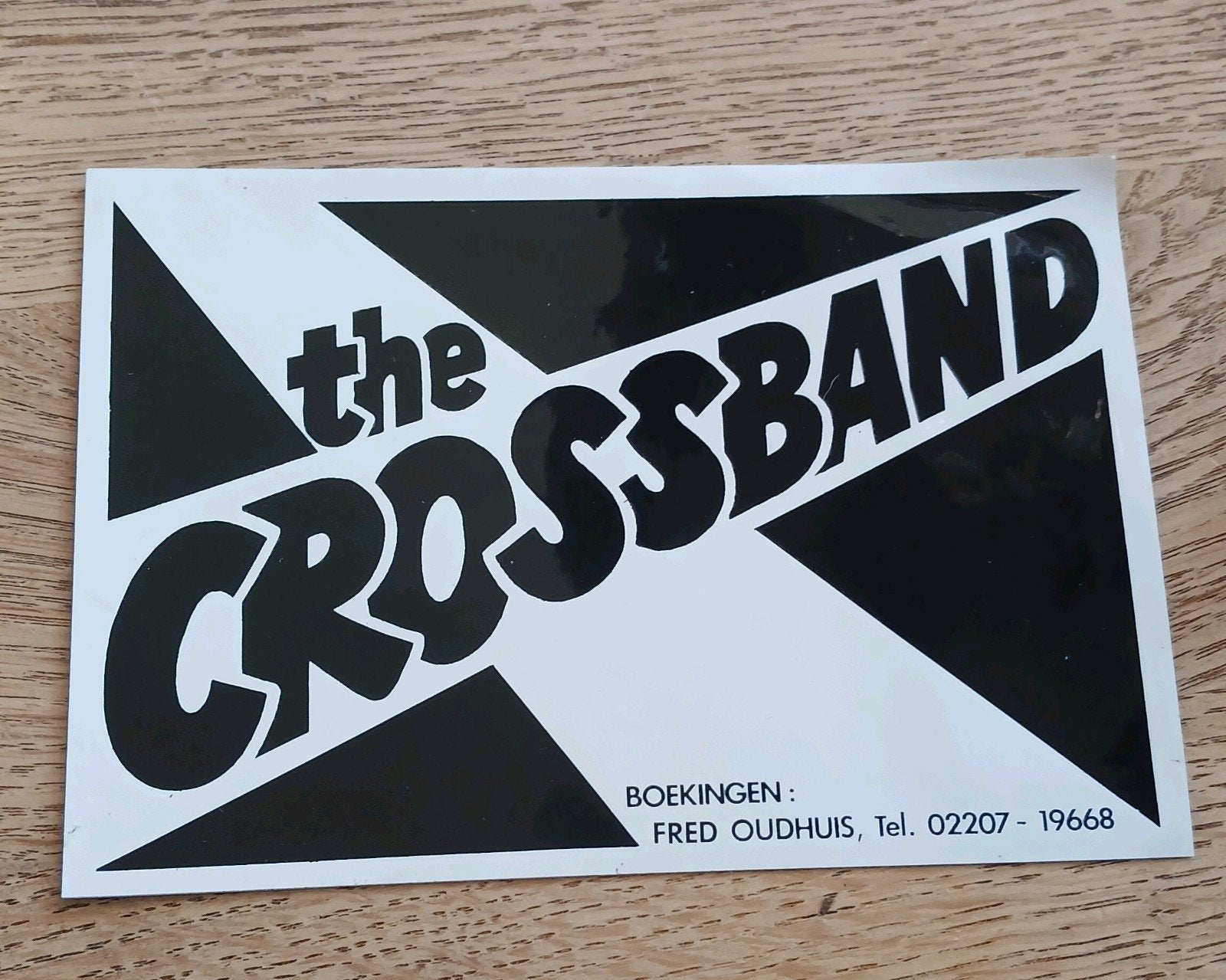 Sticker amusementsorkest The Crossband, HEERHUGOWAARD, Ophalen of Verzenden, Zo goed als nieuw