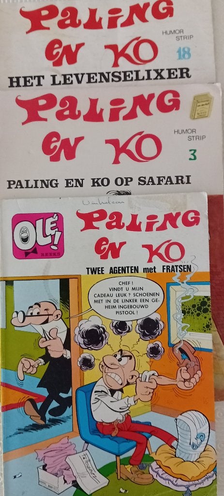 Te Koop: Drie stripboeken van Paling en Ko. , Meerdere stripboeken, Ophalen of Verzenden, Nieuw