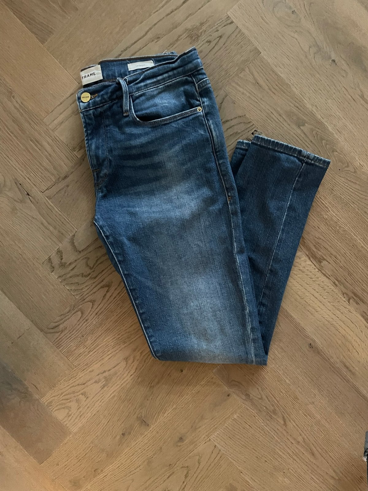 FRAME Le Garçon jeans - W27, Kleding | Dames, Ophalen of Verzenden, Zo goed als nieuw, Blauw, W27 (confectie 34) of kleiner