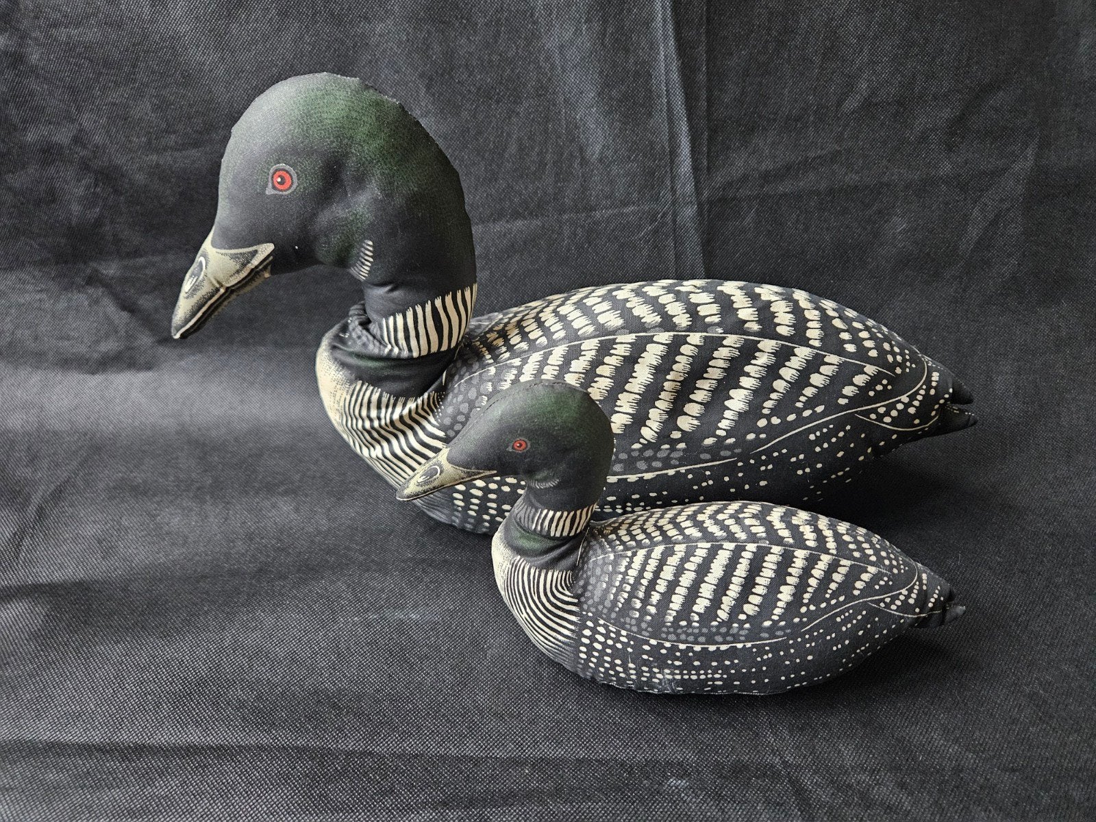 *** LOONS STOFFEN IJSDUIKERS FOLK ART JAREN 80 ***, Ophalen of Verzenden, Zo goed als nieuw, Vogel, Beeldje of Figuurtje