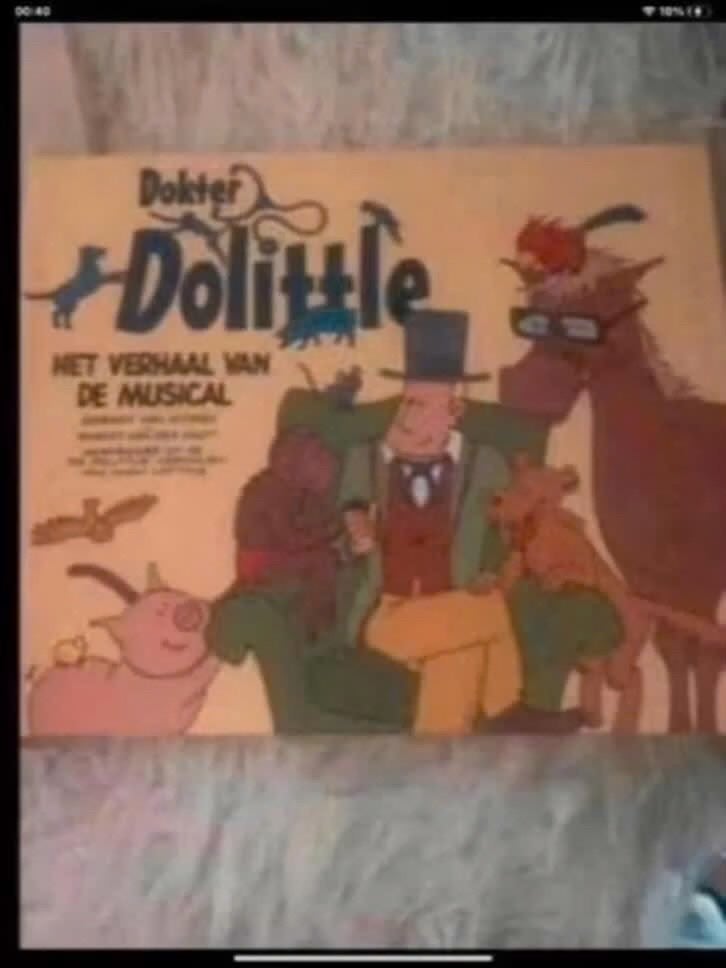 Dokter Dolittle - Het Verhaal van de Musical LP, Gelezen, Hugh Lofting, Ophalen of Verzenden, Sprookjes