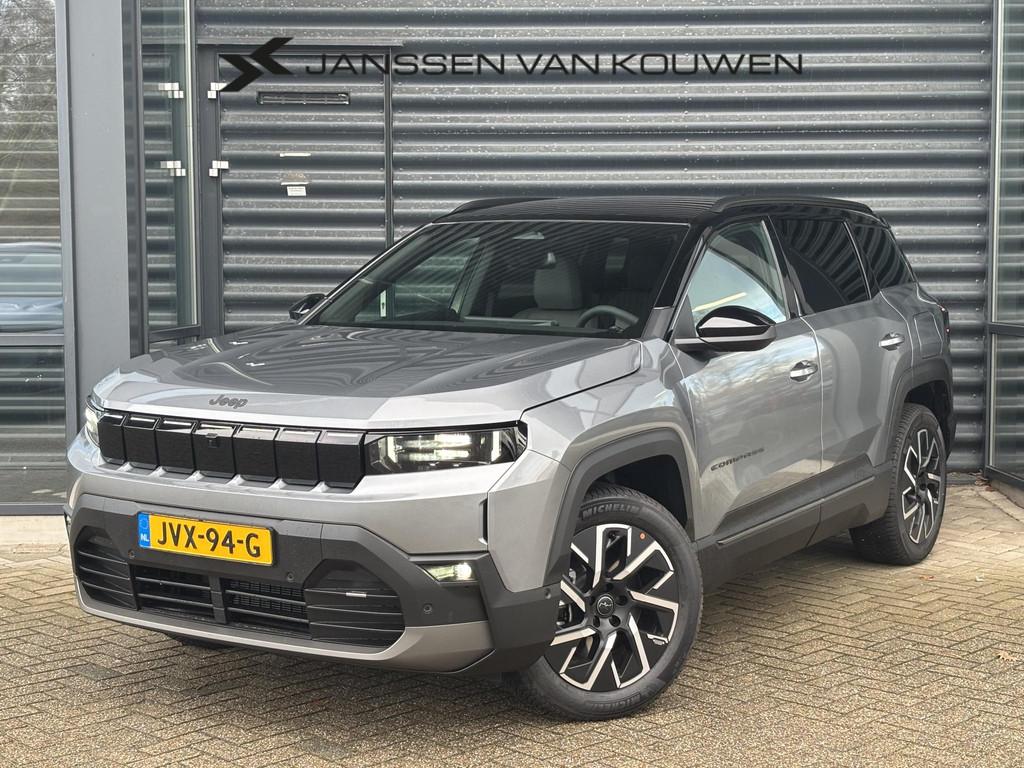Jeep Compass First Edition 74 kWh 360 Camera Warmtepomp 19", Auto's, Jeep, Bedrijf, Te koop, Compass, 360° camera, ABS, Achteruitrijcamera