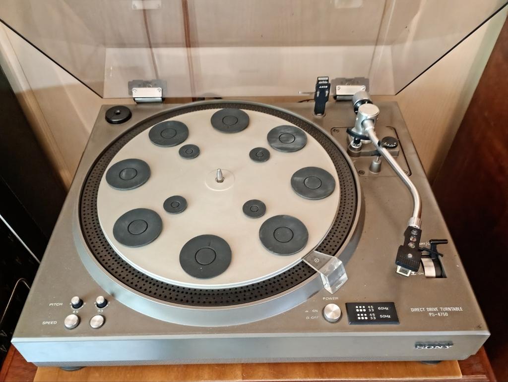 Sony PS-4750 DD turntable, Ophalen, Gebruikt, Pitch-regelaar, Platenspeler