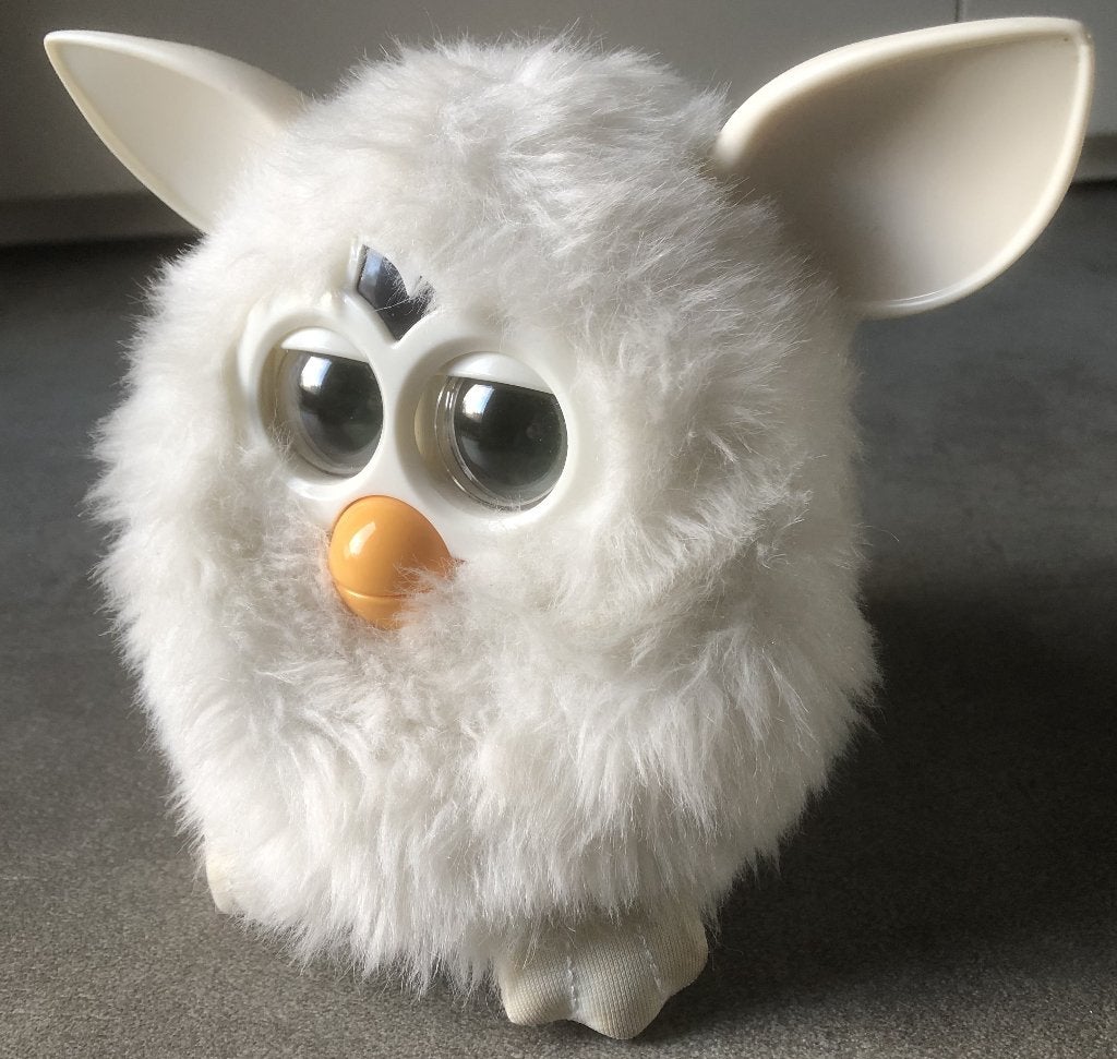 FURBY - GROTE WITTE FURBY - HASBRO 2012, Verzamelen, Speelgoed, Ophalen of Verzenden, Zo goed als nieuw