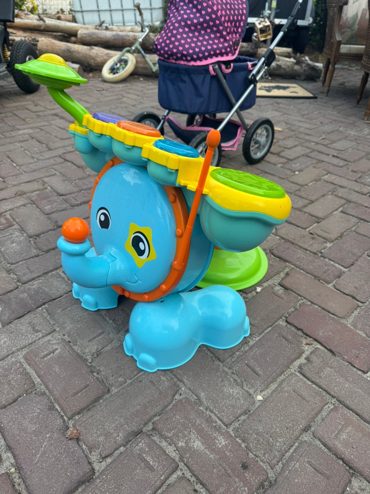 V tech drumstel, Kinderen en Baby's, Ophalen, Gebruikt, 2 tot 4 jaar