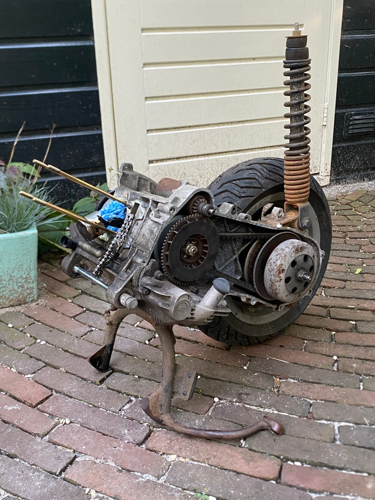Piaggio Vespa 4T4V Motorblok, Fietsen en Brommers, Ophalen, Zo goed als nieuw, Blok, Piaggio