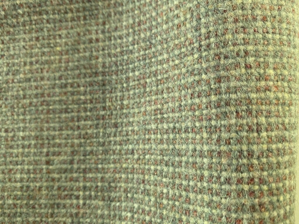 Danish Art Weaving Tweed 13; zachtgroen; restant meubelstof, Wol, 120 cm of meer, Nieuw, Ophalen of Verzenden