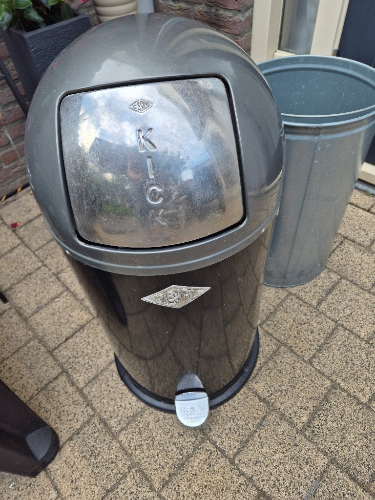 Wesco prullenbak kickmaster, Ophalen, Gebruikt, Met pedaal, 40 liter of meer