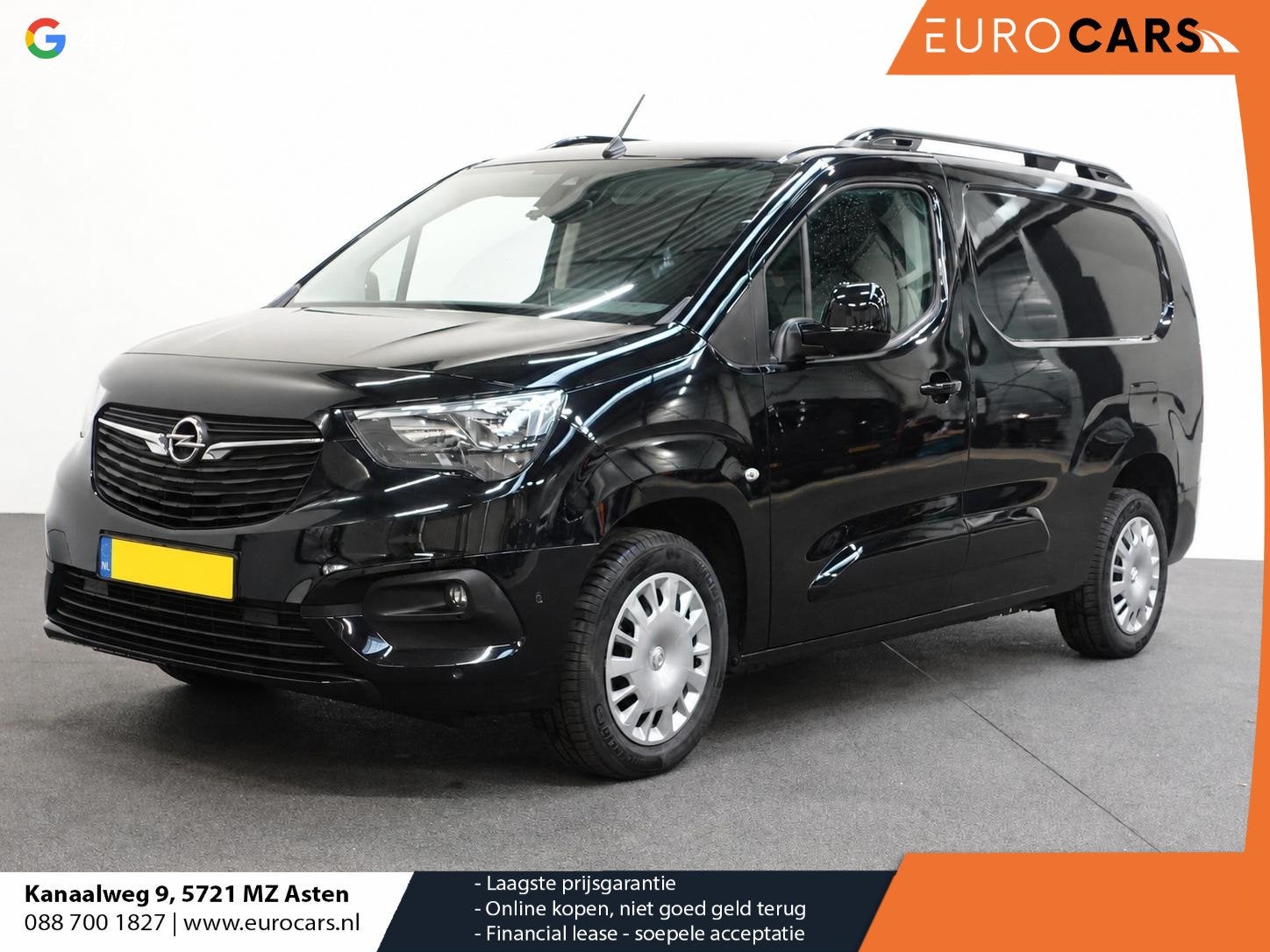 Opel Combo Opel Combo 1.5D 130 pk Aut-8 L2H1 Edition Airco B, Auto's, Bestelauto's, Stof, Gebruikt, 4 cilinders, Zwart
