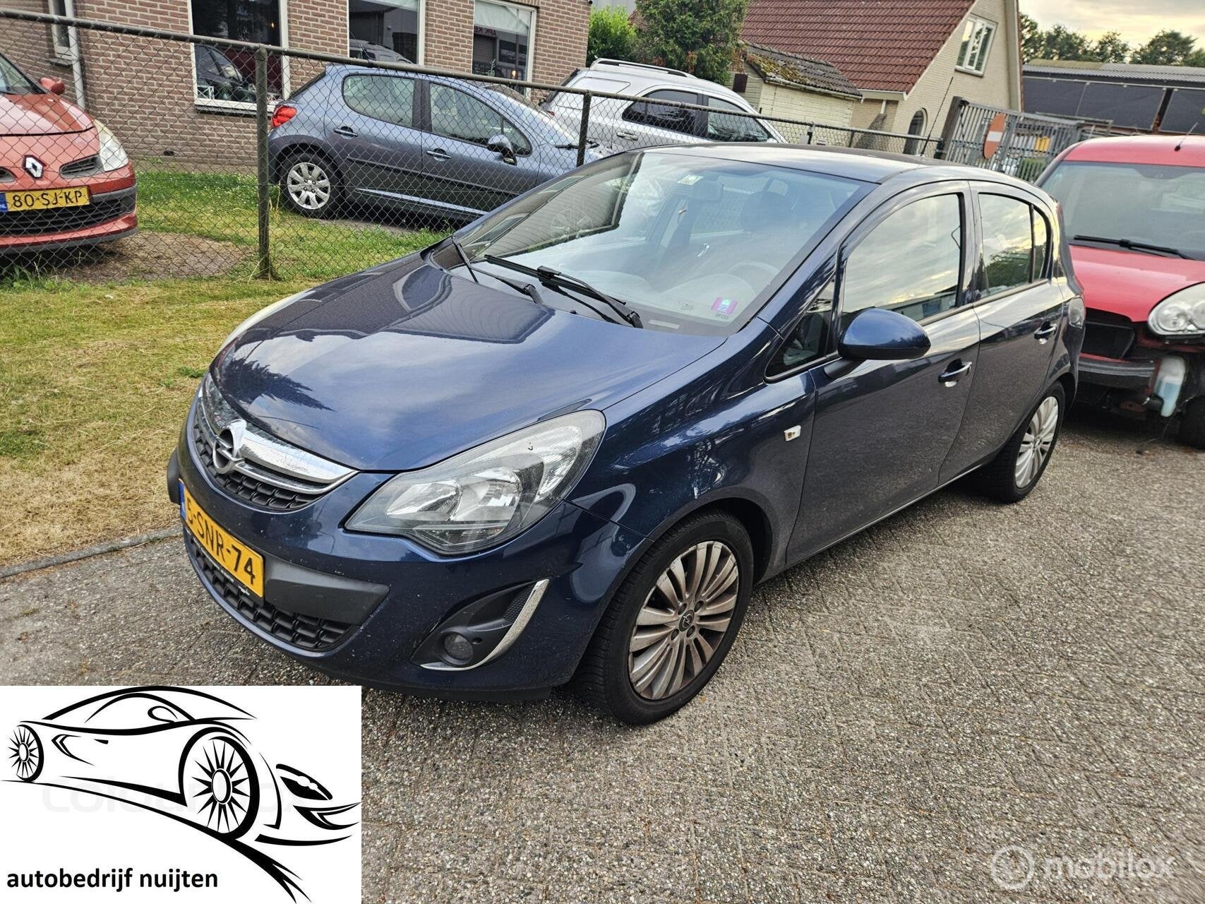 Opel Corsa LPG G-3.. 5-DEURS..AIRCO.NAVI, 15 km/l, Gebruikt, 4 cilinders, Blauw