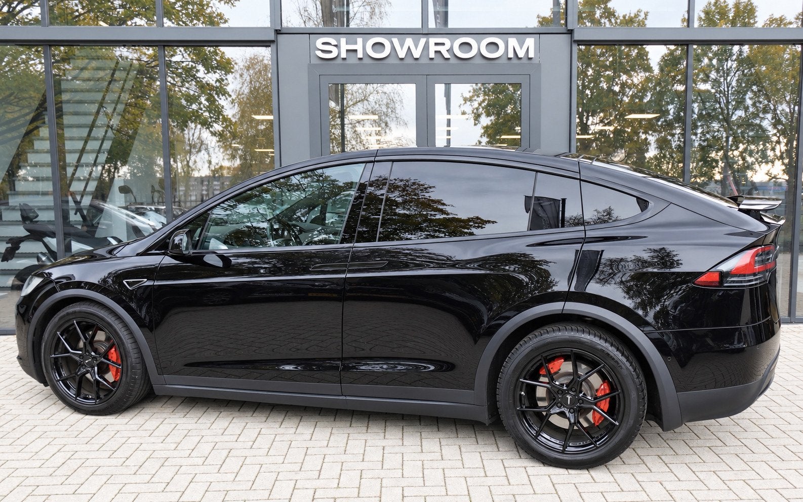 Tesla Model X 100D 7P SC01 FREE SUPERCHARGE VOL, Auto's, Automaat, Model X, Zwart, 124 €/maand