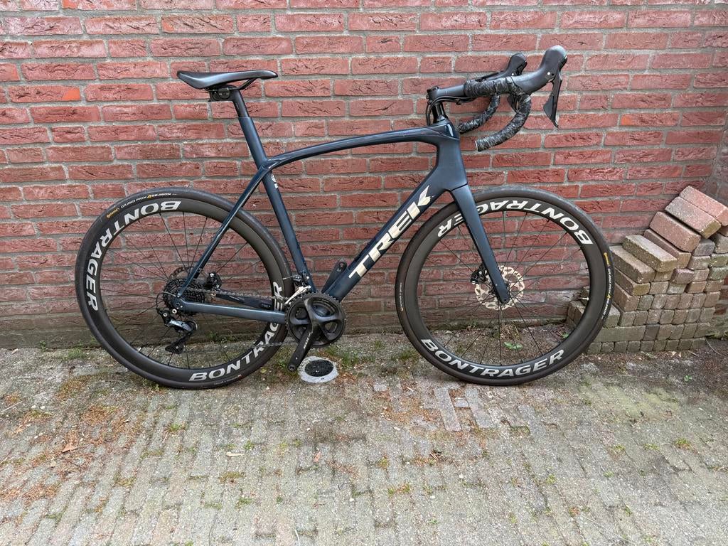 Trek racefiets Domane SL5 58cm - Blauw carbon wielen, Sport en Fitness, Wielrennen, Ophalen, Zo goed als nieuw, Overige typen