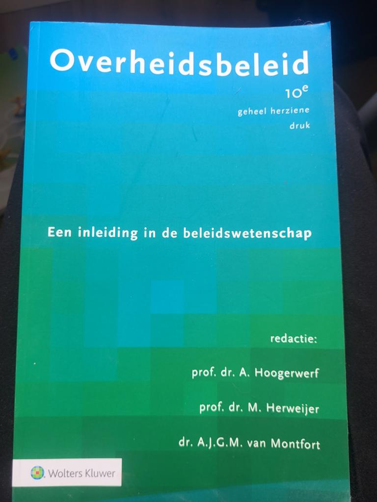 Overheidsbeleid, Boeken, Ophalen of Verzenden, Zo goed als nieuw, Sociale wetenschap