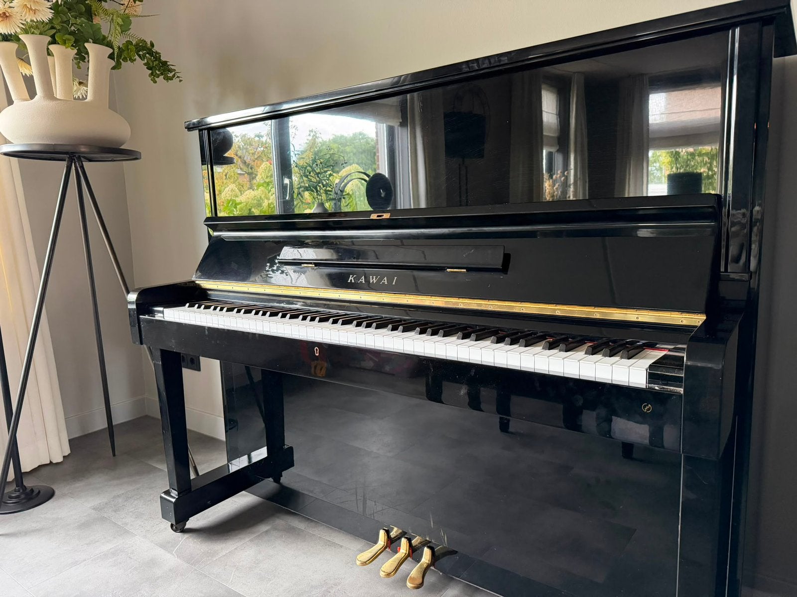 Kawai piano - hoogglans zwart, Muziek en Instrumenten, Ophalen, Zwart, Zo goed als nieuw, Piano