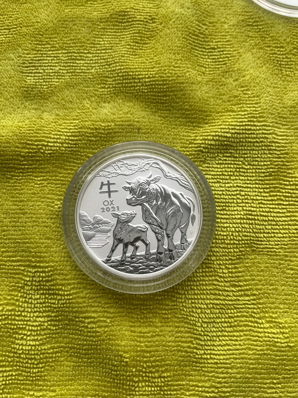 Australië 🇨🇰Lunar 3 Ox 🦬2 ounces 2021., Ophalen of Verzenden, Zilver