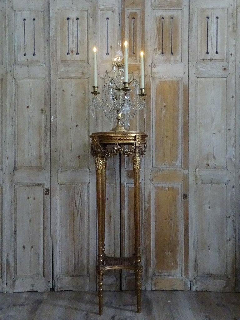 Vergulde staander met guirlandes, Ophalen of Verzenden
